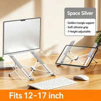 Soporte Plegable de Aleación de Aluminio para Laptop, Ajustable, Soporta un Peso Estático de 7 KG, Accesorios de Computación al por Mayor
