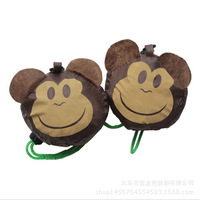 Sac à provisions pliable en forme de singe animal mignon sacs fourre-tout réutilisables pliants de stockage d'épicerie sac de voyage