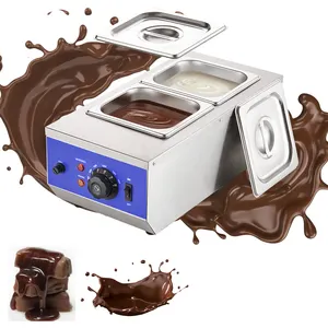 Máquina comercial de alta calidad para derretir chocolate, calentador de alimentos, sartén eléctrica para Derretir queso, máquina para hacer Chocolate para Cocina