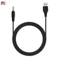 Vente directe d'usine, prise d'alimentation DC 3,5 mm x 1,35 mm, câble d'alimentation USB mâle vers 35135, câble de charge, cordon d'alimentation