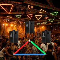 Système de levage de lumière cinétique triangulaire DMX512 avec treuil motorisé pour éclairage de scène pour discothèque DJ