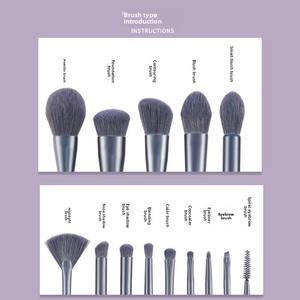 Ensemble de pinceaux de <span class=keywords><strong>maquillage</strong></span> professionnels à toucher doux pour un estompage uniforme, un couvrant lisse et un résultat de <span class=keywords><strong>teint</strong></span> parfait. - Product Image 5