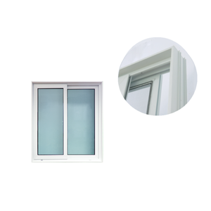 หน้าต่างบานเลื่อน uPVC Hoffen Plus ขนาด 150x110 ซม. กรอบสีขาว พร้อมมุ้งลวด หน้าต่างกระจกบานเลื่อน กันเสียง กันน้ำ จากประเทศไทย - Product Image 3