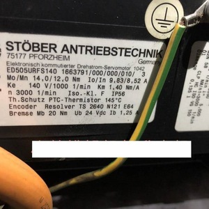 Moteur à engrenages Stoeber à aimant permanent, à courant alternatif brossé, 1000V et plus, équipement mécanique allemand - Product Image 4