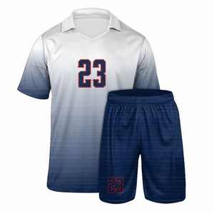 Uniforme de football Hommes Kit d'équipe personnalisé Respirant Séchage rapide Confortable Football Sportswear Jersey Shorts - Product Image 1