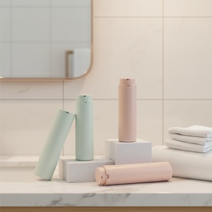 Custom Logo 30ml 50ml Black White PP Matte Rotating Airless <b>Pump</b> <b>Bottle</b> for Lotion and Face Cream Cosmetic Packaging - Product Image 1