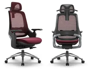 Ergonómico High Back Mesh Functional Project Winner Diseño único Bifma Standard Swivel Giratorio Boss Silla de oficina ejecutiva