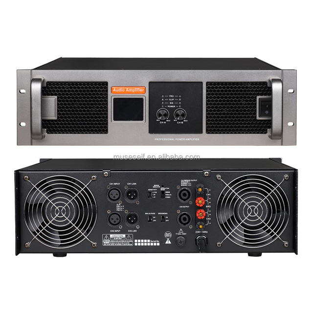 Power Amplifier Suitable for Stage DJ 1000W Class H 2 Channel Stereo Audio Power Amplifier RX-10
