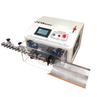 Machine automatique de fabrication de câbles Cat5 et Cat6 JCW-CS08, équipement de coupe, de dénudage et de pelage de fils multibrins