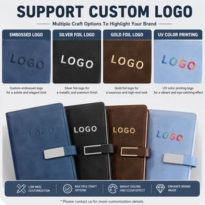 Custom <b>A5</b> Magnetic Buckle Soft Leather Journal Diary Notebook Printed Brand Logo Diary <b>Notepad</b> Note Book PU Leather Notebook - Product Image 5
