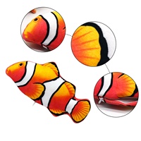 Jouet interactif électrique en peluche pour chat en forme de poisson - Recharge USB, simulation de mouvements ondulants et de saut, idée cadeau multi-fêtes