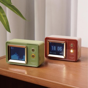 Hoshigami Plan Retro <b>Speaker</b> With Clock And Lyrics Display For Desktop Use - Product Image 1