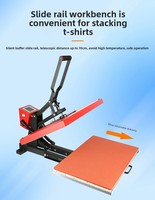 Zone de grand format 16*24 Machine d'impression par sublimation à glissière haute pression Machine de presse à chaud pour t-shirt