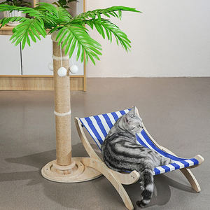 2023 desain baru Amazon diskon besar perlengkapan hewan peliharaan kursi buruk pilar Sisal pergi liburan kayu Solid tiang goresan untuk kucing - Product Image 3