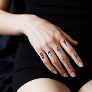 <span class=keywords><strong>Tatouage</strong></span> temporaire créatif avec lettrage, <span class=keywords><strong>tatouage</strong></span> semi-permanent, imperméable, résistant à la transpiration, dure 2 semaines, <span class=keywords><strong>tatouage</strong></span> réaliste pour le bras, le doigt - Product Image 4