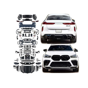 X6 E71 2008-2014 Alt bis Neu 2024 G60 X6m Bodykit Umbau von Alt zu Neu Stoßstangen haube Fender Body Kit für BMW - Product Image 1