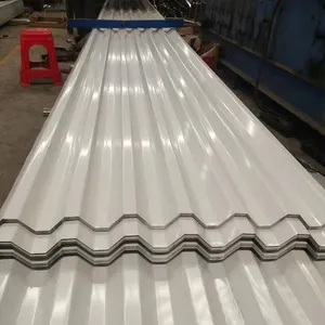 Fogli di copertura 0.5mm tegole prezzi su misura tetto foglio Dx51d ondulato in acciaio zincato tetto in metallo soffitto 5 Ton