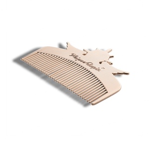 Peigne en métal rose personnalisé avec logo, sublimation, haute qualité, prix de gros usine, cadeau exquis - Product Image 5