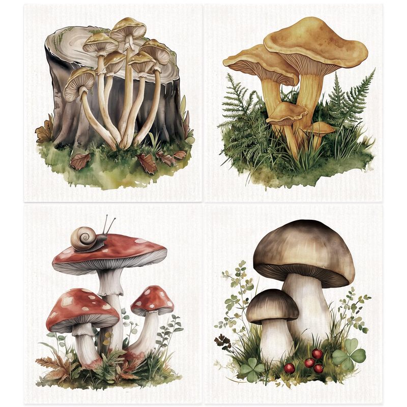New Mushroom Design Washable Reusable Non