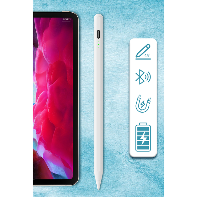 WENKU Active Capacitive Stylus Pen WKZP010EA iPad Pro Palm Rejection Magnetic Attraction Replaceable Nib-Ultra-fine Tip Custom