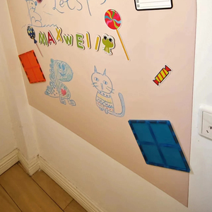 Décalque mural magnétique multifonctionnel Arch avec autocollant de couleur rose pour chambre d'enfant - Product Image 5