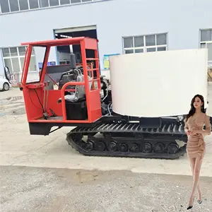 Máquina de construcción Mezclador de concreto de carga automática móvil en Guangzhou 2000 en 55kw Mezclador de concreto de potencia de mezcla 1m9