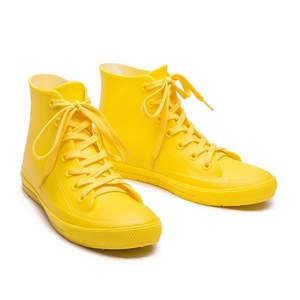 Color caramelo moda impermeable claro <span class=keywords><strong>de</strong></span> goma <span class=keywords><strong>de</strong></span> <span class=keywords><strong>mujer</strong></span> tobillo <span class=keywords><strong>Botas</strong></span> <span class=keywords><strong>de</strong></span> lluvia impermeable zapatos - Product Image 1