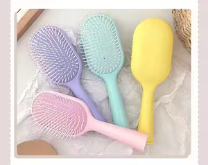 Bán buôn tùy chỉnh xách tay tóc xoăn bàn chải tốt nhất Detangling Bàn chải tóc với nhựa xử lý đối với phụ nữ sử dụng nhà làm sạch bàn chải - Product Image 5