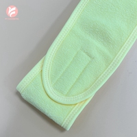 Bandeau en coton à 2 couches avec logo personnalisé, écharpe de spa et de beauté, bandeau brodé pour spa