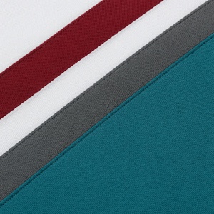 Maillot de hockey sur glace de qualité supérieure, blanc, bordeaux, turquoise, manches longues, col en V, unisexe, adulte, en maille - Product Image 5