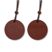 Pendentif Bio-Énergétique Quantique à Ions Négatifs Nano Scalaire, Protection EMF, Collier Minéral pour la Santé CAMAZ CM 8009 Noir/Rouge Foncé