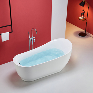 Baignoire autoportante moderne en acrylique pour intérieur, avec drain, idéale pour les hôtels - Product Image 1