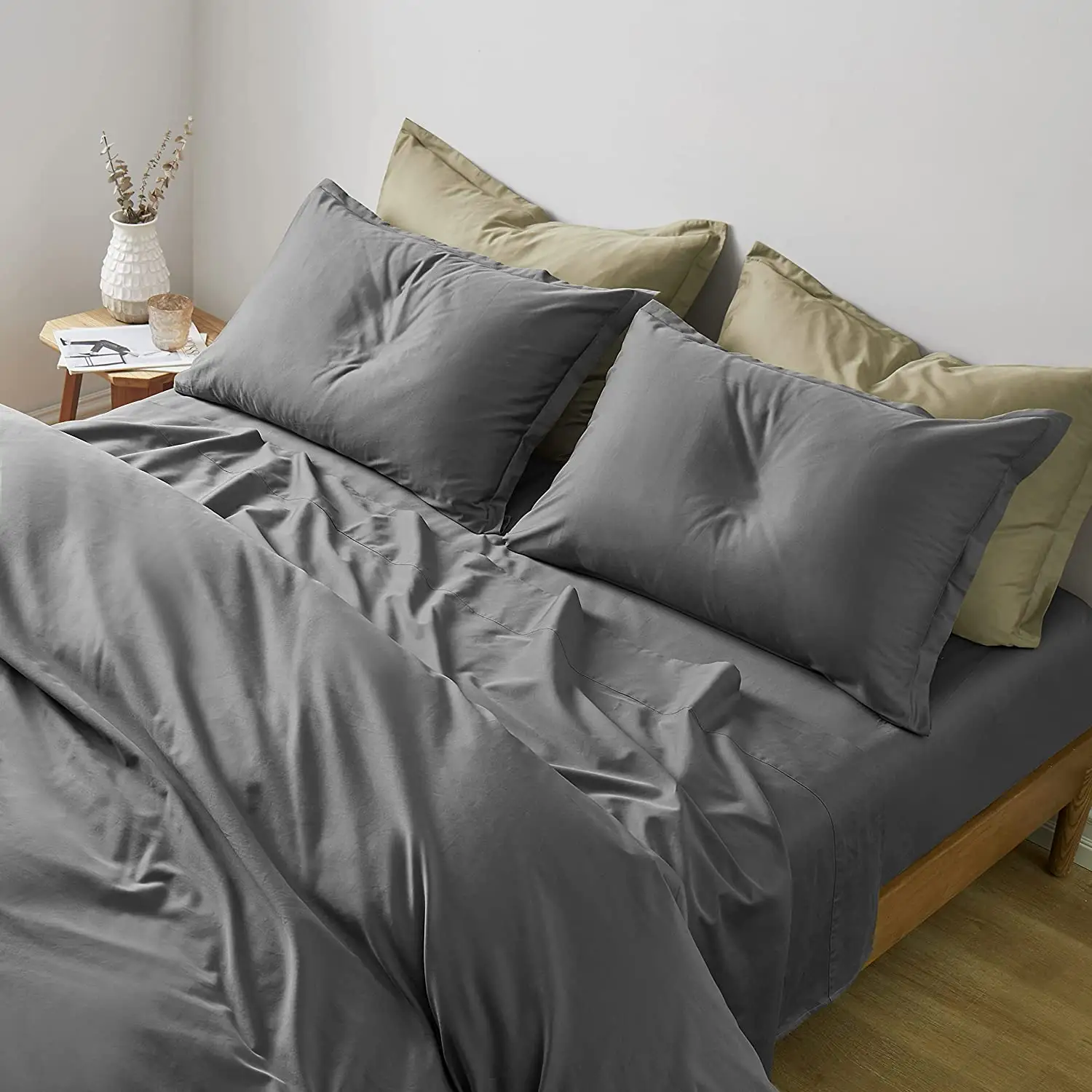 high quality 100% pima cotton bedding set  queen or customized size bed sheet set