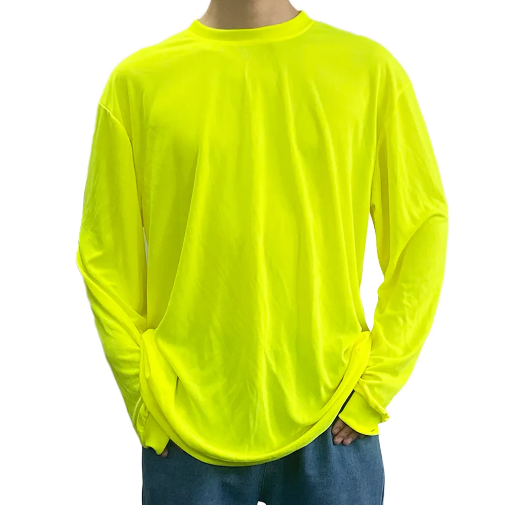 تخصيص متعدد الألوان هوديي عالية الوضوح تي شيرت ملابس السلامة الصفراء