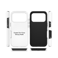 Coque de téléphone portable TuoLi vierge à faire soi-même, PC+TPU double couche, haute adhérence d'encre, sublimation, pour impression personnalisée