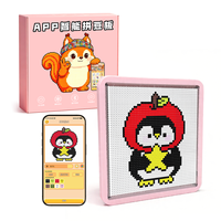 Carte de programmation LED intelligente 52x52 avec contrôle via application Bluetooth, compatible avec les perles Perler de 2,6 mm, import de photos, guide de luminescence, pour loisirs créatifs DIY pour adolescents et adultes