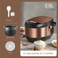 Nouveau modèle Silver Crest 5.1-6L automatique intelligent numérique antiadhésif en acier inoxydable Pot RV/voiture Compatible contrôlé par application