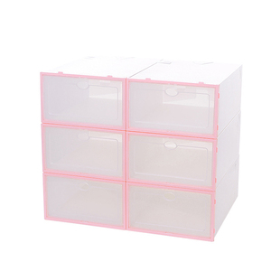 Personalizado claro <span class=keywords><strong>duro</strong></span> los hombres y las mujeres de embalaje de plástico de la caja de zapatos para la venta - Product Image 3