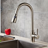Robinet de cuisine monocommande extractible rotatif à 360° pour eau chaude et froide, à poser sur plan – Offre Spéciale