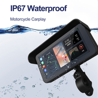 Écran de navigation pour moto étanche de 6,25 pouces avec Apple CarPlay, Android Auto, GPS, DVR, surveillance de la pression des pneus