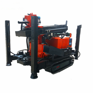 Foreuse hydraulique diesel sur chenilles pour puits <span class=keywords><strong>d</strong></span>'eau, capacité de forage de 180m à 400m de profondeur, en promotion - Product Image 1