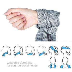 Serviette de refroidissement en tissu de glace de sport en microfibre de qualité supérieure en polyester respirant personnalisé vente en gros - Product Image 4