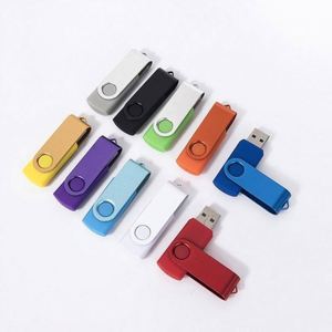 Unidad Flash USB Giratoria de Metal de Alta Velocidad Personalizada, 32G 64G, Logotipo Personalizado, Unidad USB Publicitaria Corporativa para Regalo Promocional - Product Image 2