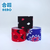 Bande de kinésiologie en coton de 2,5 cm x 5 m pour le soutien et la protection musculaire avec motif imprimé