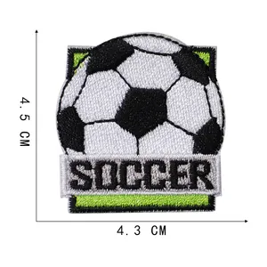 スポーツシリーズツイル手作り刺embroidery鉄パッチサッカーバスケットボールパッチ