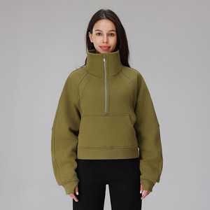 Chaqueta Deportiva de Invierno para Mujer, Gruesa, 34% Algodón, Media Cremallera, la Más Vendida de Australia, con Logotipo Personalizado, Transpirable - Product Image 4