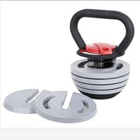 Musculation Logo personnalisé Haltérophilie Kettlebell réglable de 18kg pour des entraînements polyvalents