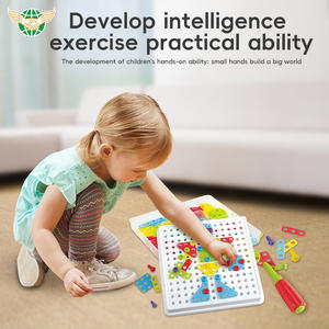 <span class=keywords><strong>Puzzle</strong></span> da assemblare per bambini in educazione precoce 420 pezzi 2 in 1 picchetti a fungo e <span class=keywords><strong>Puzzle</strong></span> a vite - Product Image 6