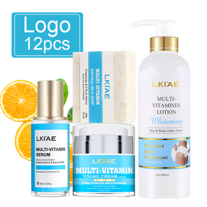 LKIAE Etiqueta Privada belleza brillo reafirmante productos para la piel regalo cuidado del cuerpo conjunto para piel oscura logotipo personalizado - Product Image 4