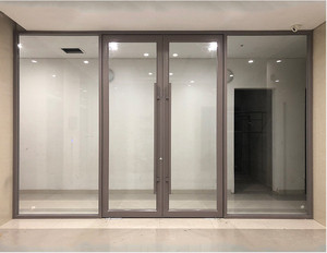 Chine Cadre en aluminium noir d'entrée principale et de fenêtres de <span class=keywords><strong>système</strong></span> avec le <span class=keywords><strong>catalogue</strong></span> de fournisseur de maille - Product Image 6